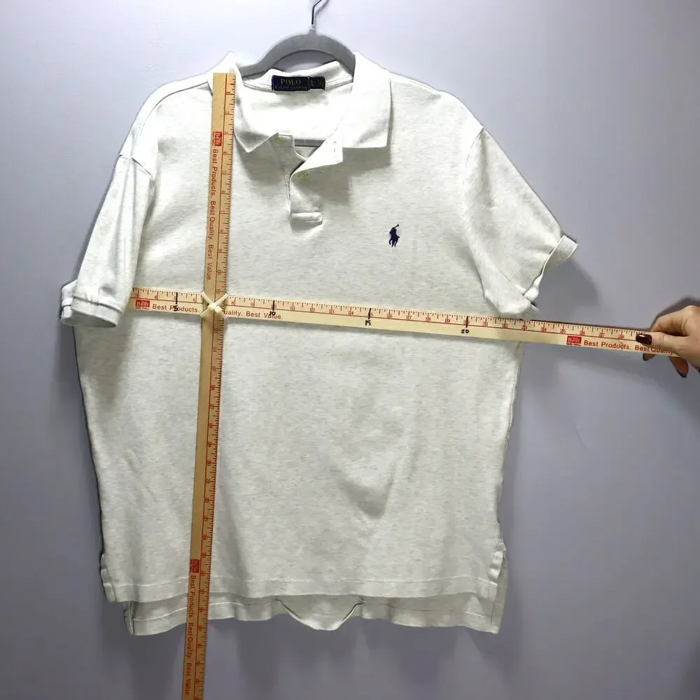 Polo Ralph Lauren‎ Oatmeal Polo Shirt Men’s XL Classic Preppy Cotton